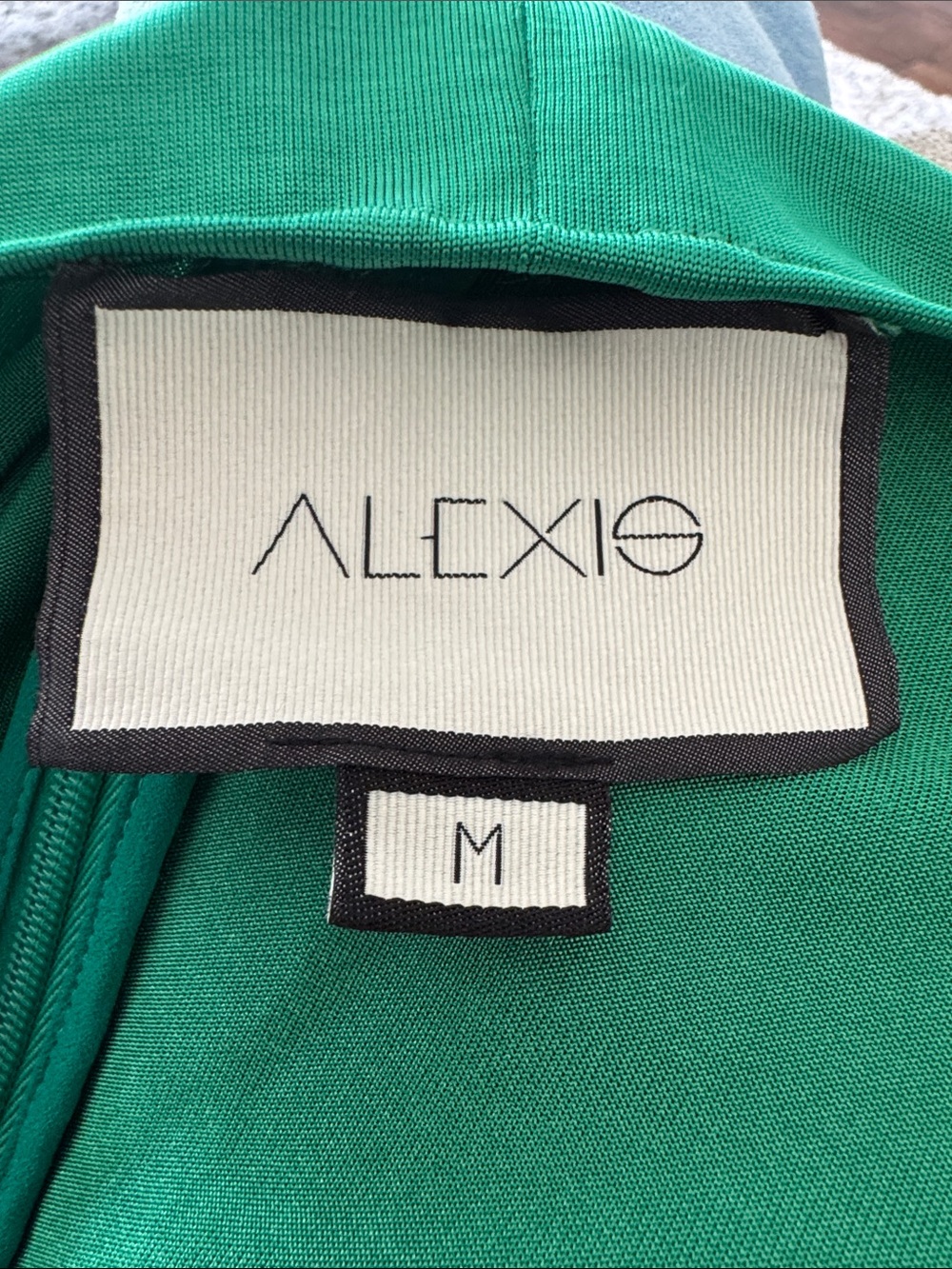 Alexis Sari Emerald Green Ruched Crop Top Sz M Luxe Night Out Statement Piece - Picture 5 of 8
